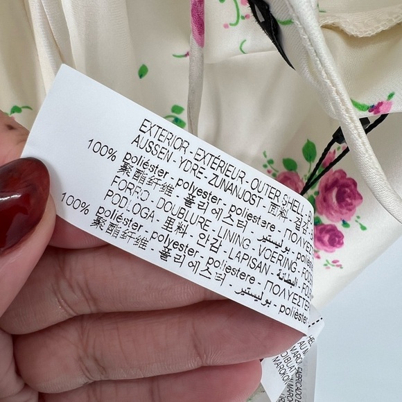 Zara Satin Floral Bustier Front Slit Strappy Midi Dress - Picture 11 of 12